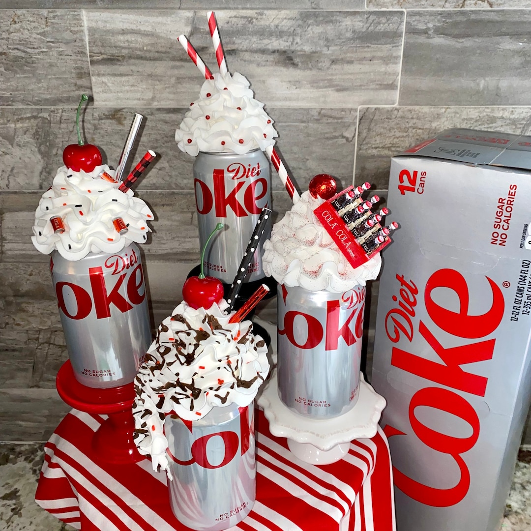 Coke or Diet Coke Whip Cream Topper With Coke Can Kitchen Decor Etsy