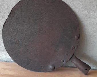 Old wrought iron Pizza Peel, Pizza Paddle, Tawa, Furnace Tool, boho design