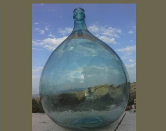 Antique Italian Glass Demijohn