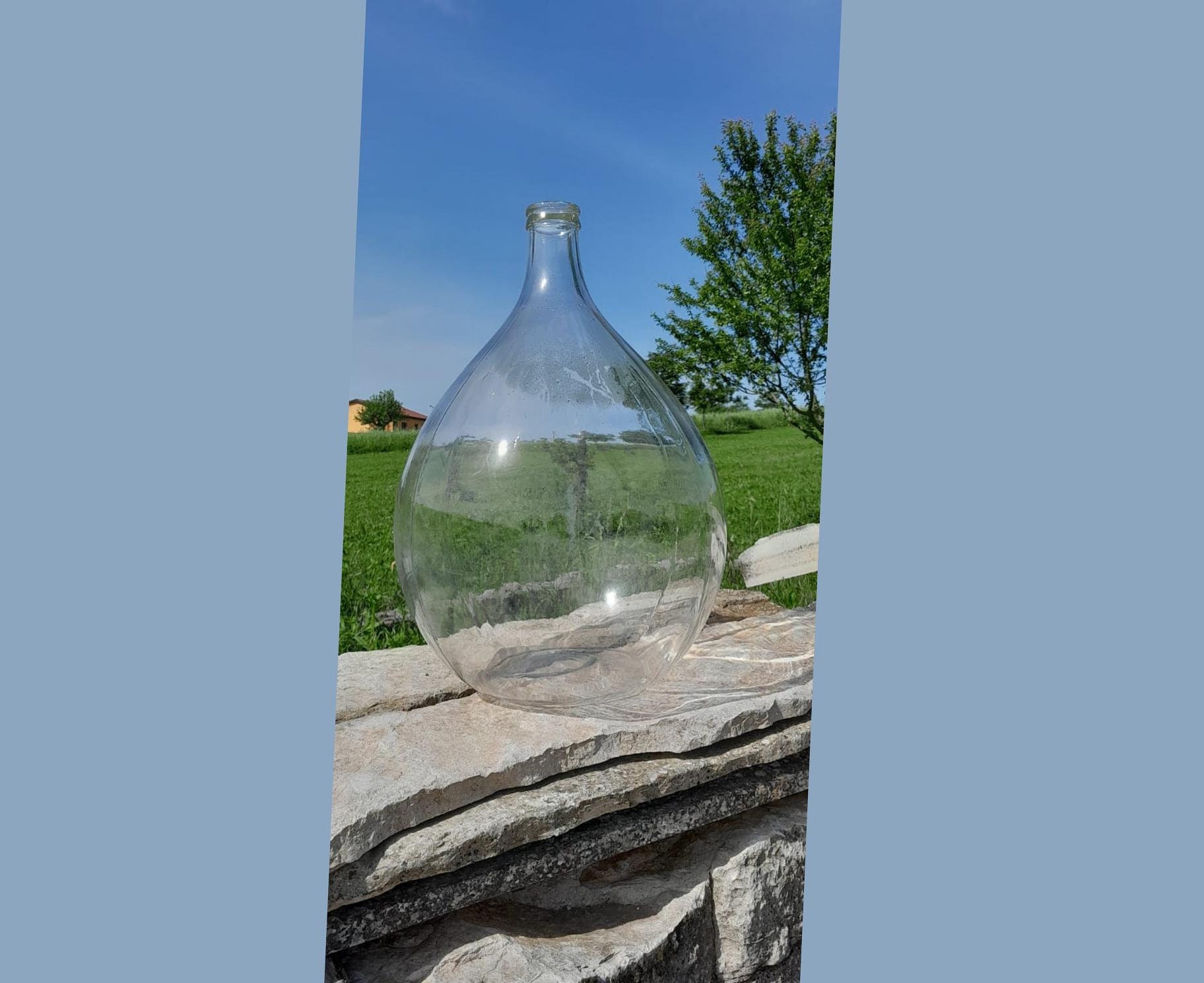 Damigiana Vetro 5 Litri Con Tappo A Pressione - Per Vino, Olio O Decorazione - Foto 8