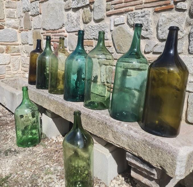 Italian glass bottle - Etsy 日本