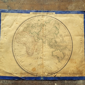 東半球の地理地図 1850/1900、自然にインスパイアされた