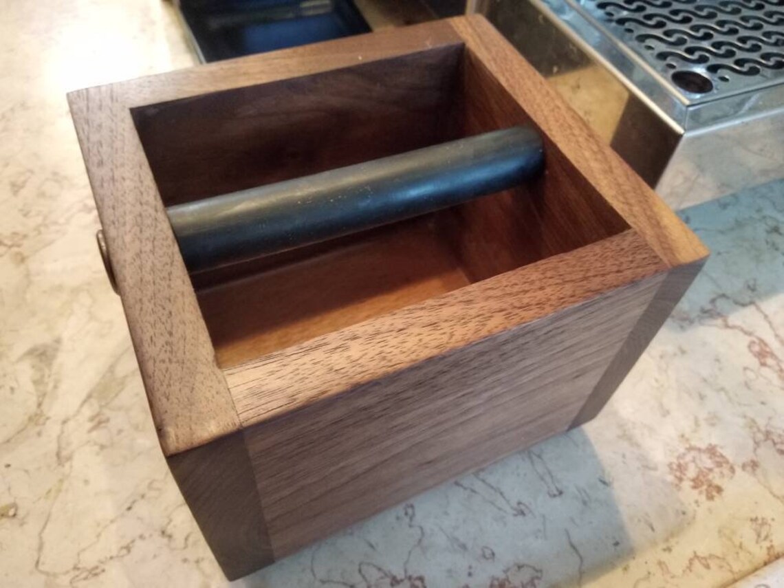 Wooden Knock Box for Espresso Machine Shipping Included / 10 Etsy