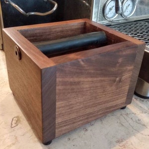 Wooden knock box for espresso machine 15% off