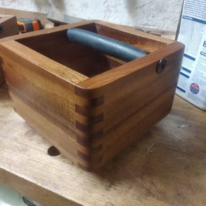 Mahogany knock box