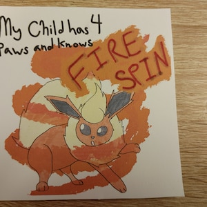 Pegatina My Child Flareon LARGE
