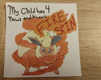 My Child Flareon Sticker LARGE