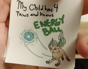 My Child Leafeon Sticker SMALL