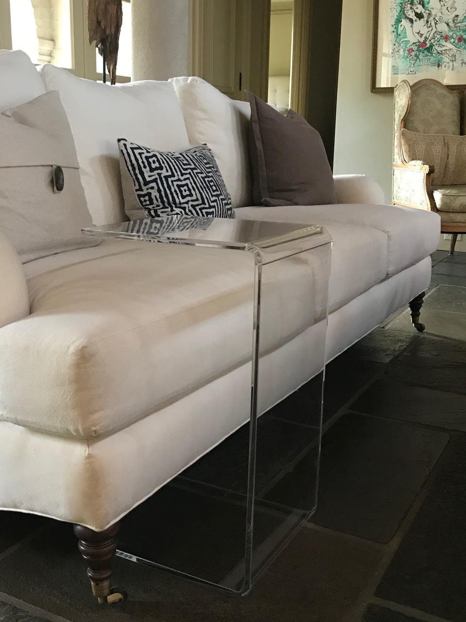 Couch and Sectional SLIDE Table, Sectional Table, Side Table, C Table as  Seen on Tiktok/instagram 