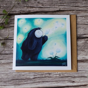 Dandelion Seeds Greetings Card - Good Luck, Happy Birthday, Gender Neutral For Him / For Her / For Them