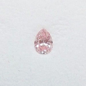 Pink Diamond - Natural Loose Fancy Pink Gia Certified 0.28ct Pear Cut Si1 Argyle