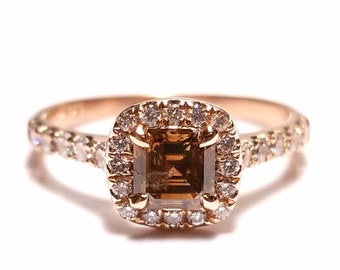 Brown on sale diamond rings
