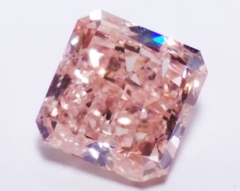 1.01ct Pink Diamond - Natural Loose Fancy Orangy Pink Gia Certified Radiant Si2