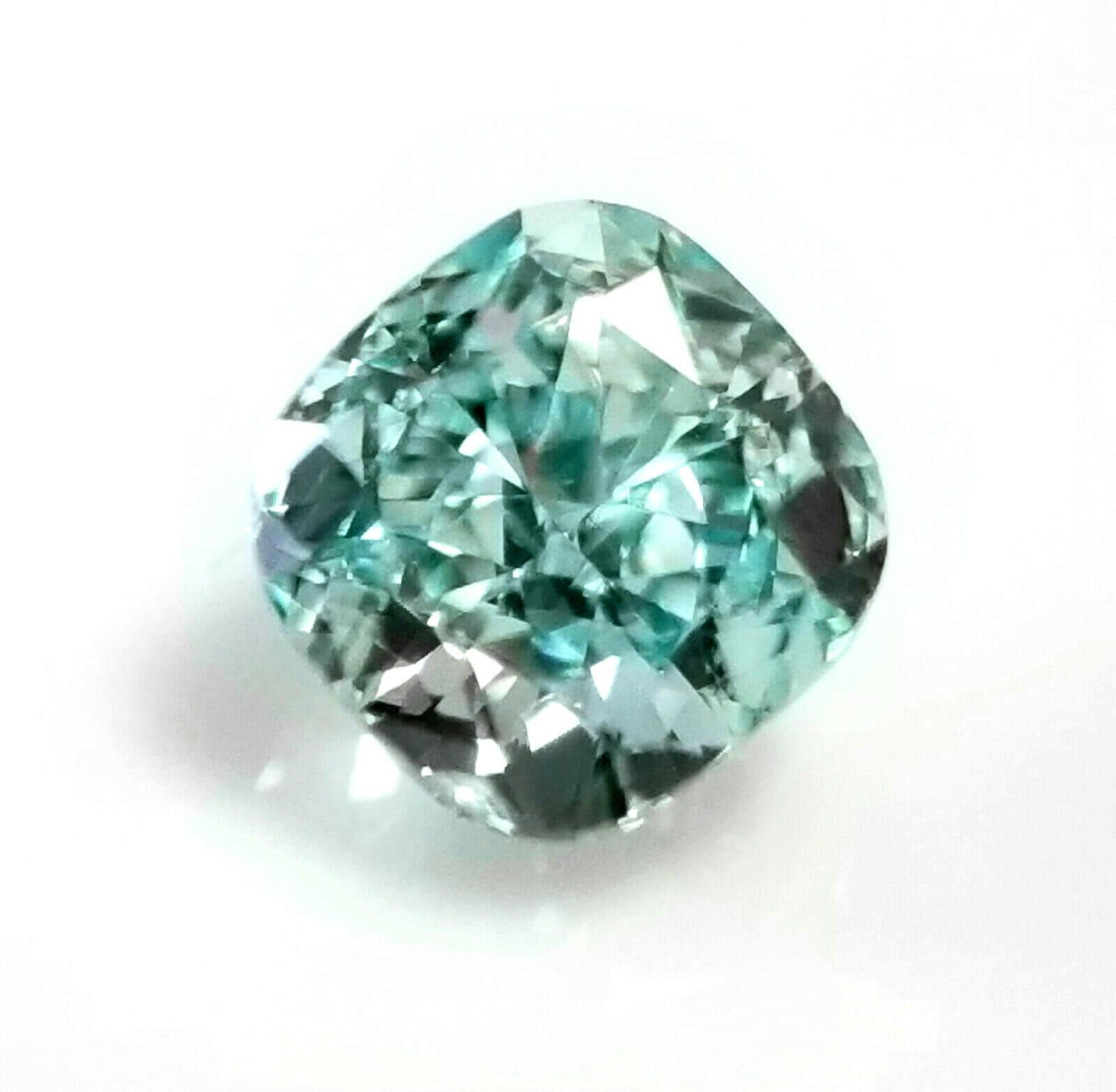 FANCY INTENSE BLUISH GREEN 0.529ct OV/RT0183/CGL｜宝石ルース、裸石