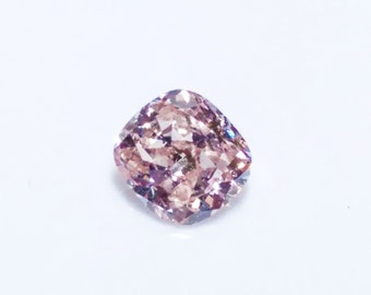 0.23ct Pink Diamond - Natural Loose Fancy Light Pink Cushion