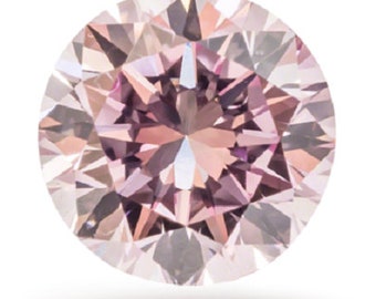 Rare Argyle Diamond 0.19ct Natural Loose Fancy Pink 7pr Color Diamond Round Si2