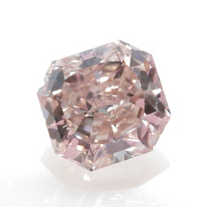 Argyle 0.53ct Natural Loose Fancy Brownish Pink Color Diamond Radiant Vs2 Gia