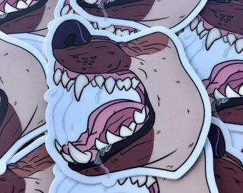 3" Sticker - Andante Hyena Maw