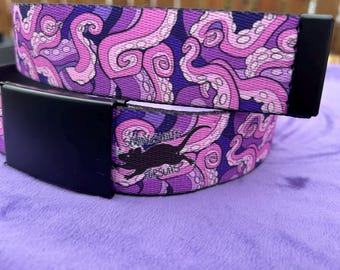 Canvas Belt- Tentacle all over print