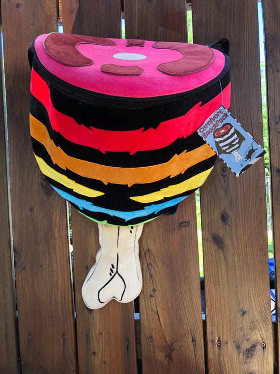 Novelty Ham Brown Backpack Meow Wolf Omega Mart Ham Backpack Bag Grade Deluxe Brand  main image 4