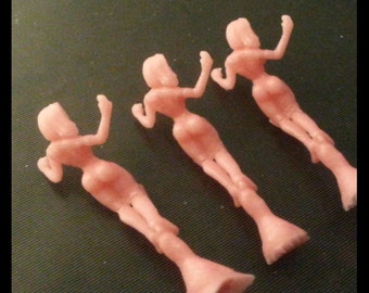 3 stripper charm wax patterns for lost wax casting