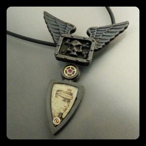 Bronze steampunk pendant