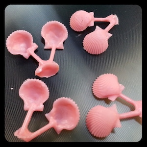 4 clam earring wax pattern sets for lost wax casting beach jewelry components handmade silversmithing supplies metalsmith