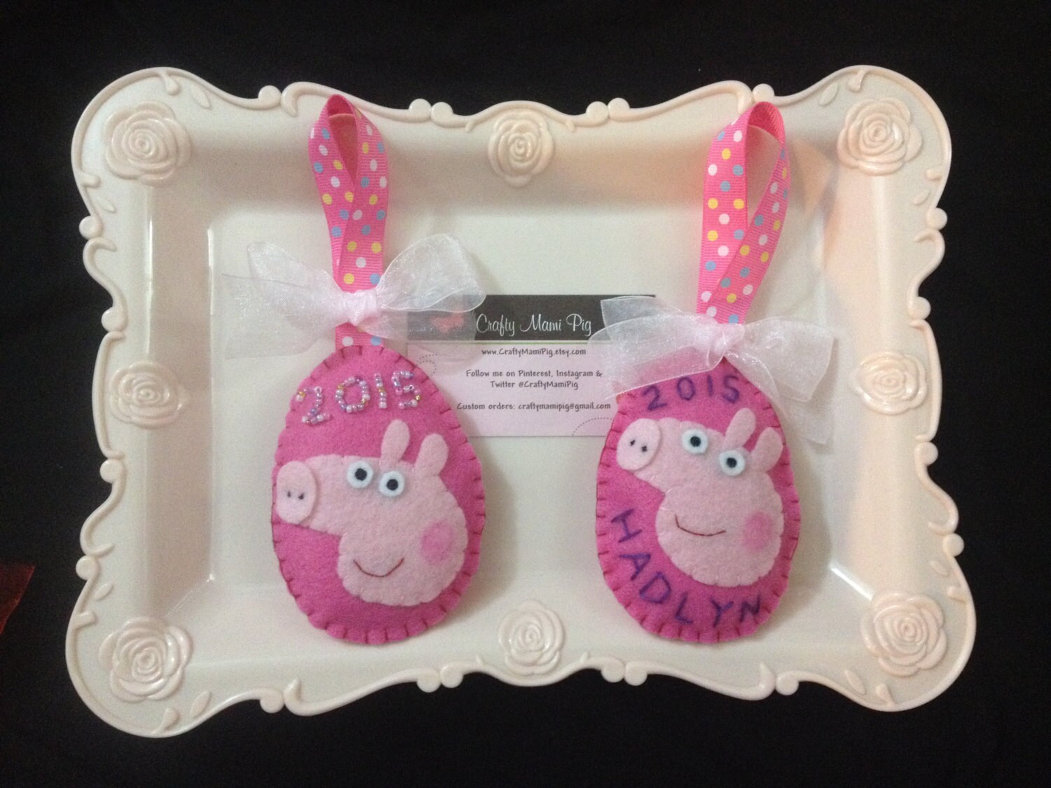 Peppa Pig Corner Bookmark Gift Card Holder Set for Etsy