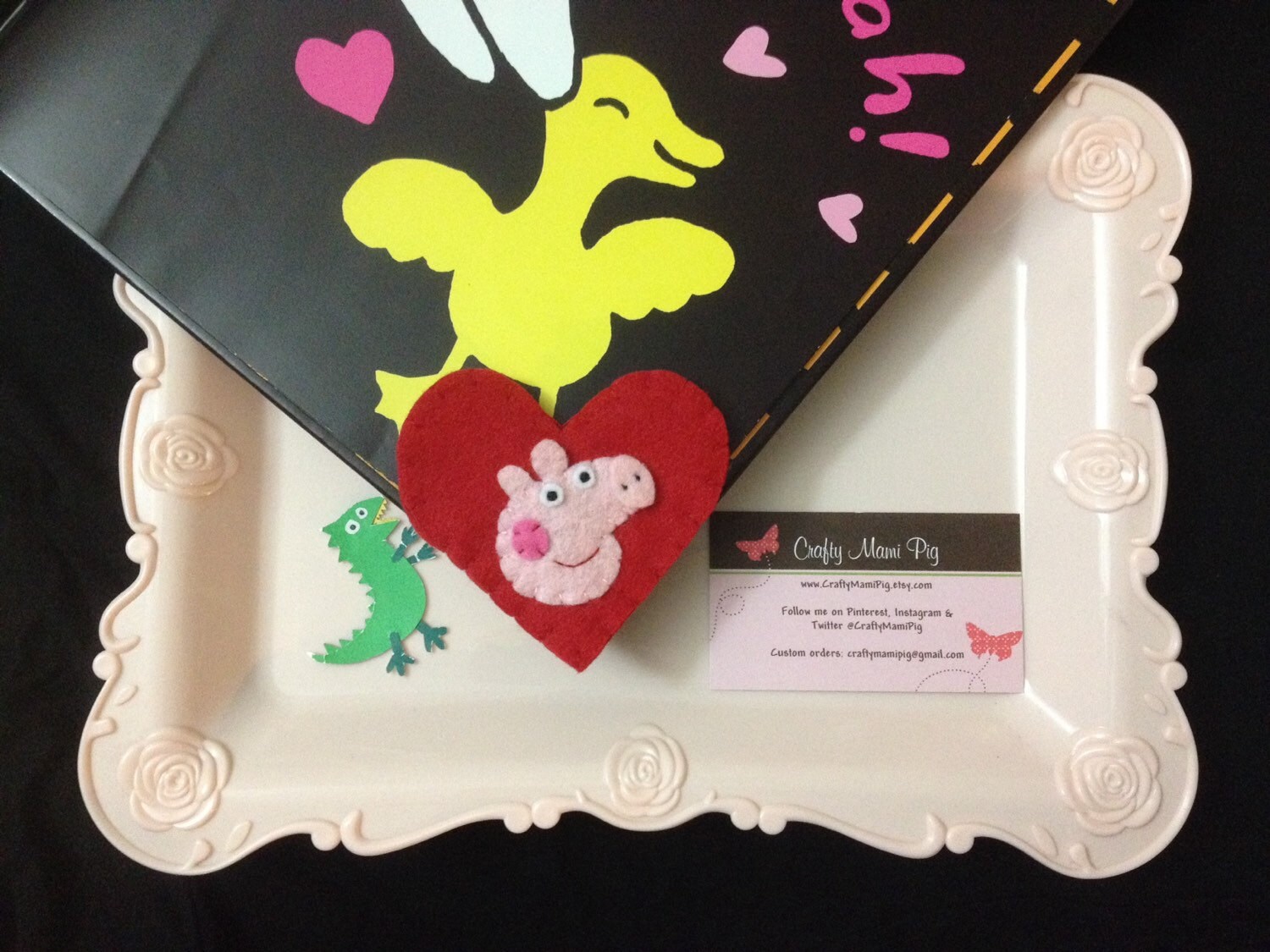 Peppa Pig Corner Bookmark Gift Card Holder Set for Etsy