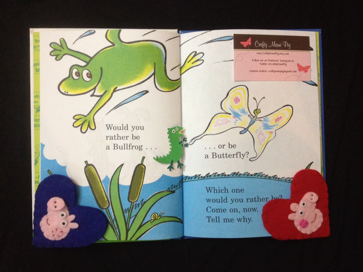 Peppa Pig Corner Bookmark Gift Card Holder Set for Etsy