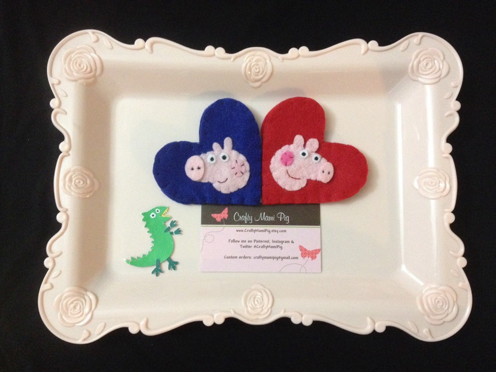 Peppa Pig Corner Bookmark Gift Card Holder Set for Etsy