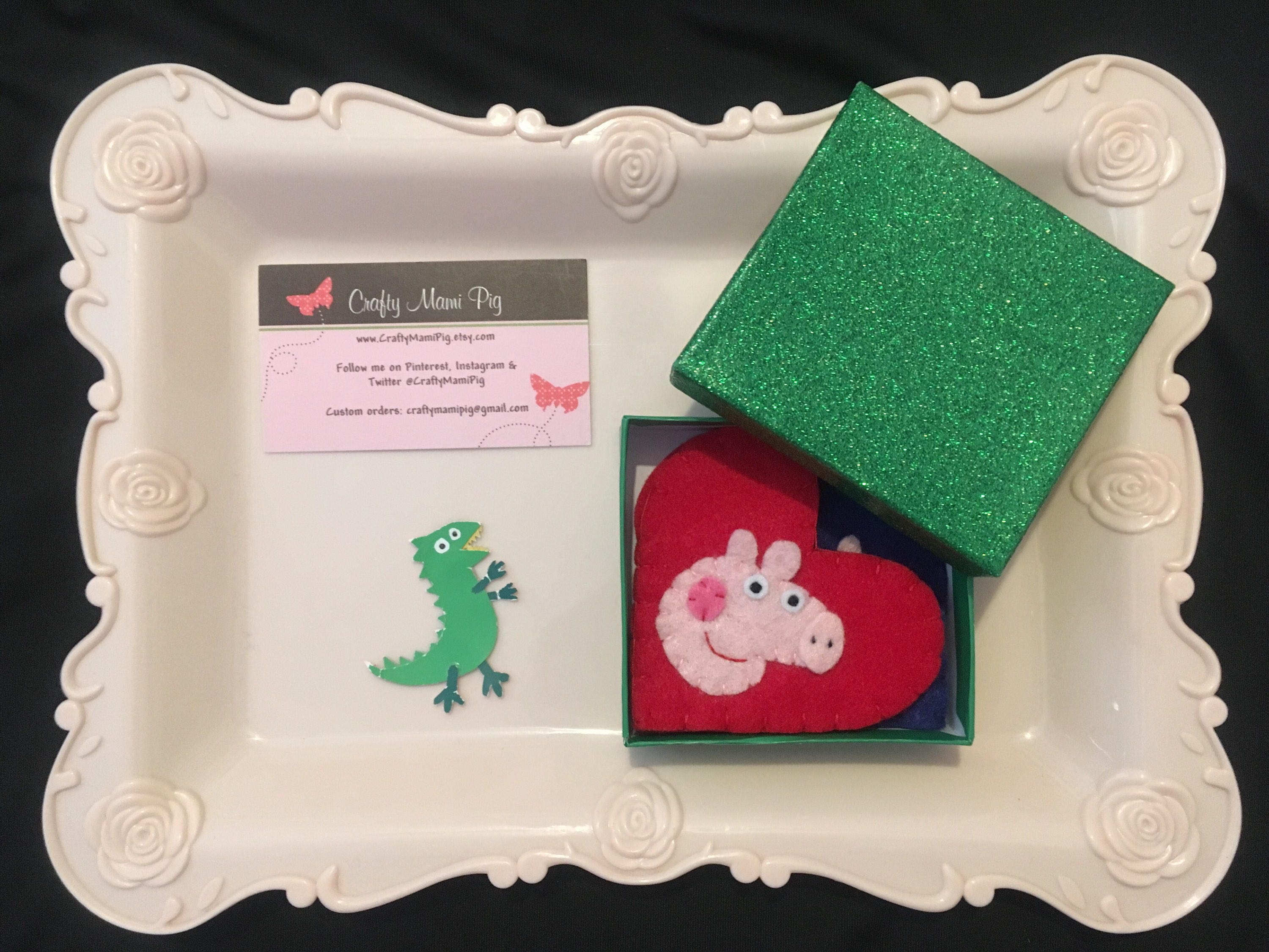 Peppa Pig Corner Bookmark Gift Card Holder Set for Etsy