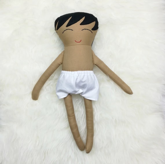 16 Boy Dress up Doll Light Brown Skin Black Etsy