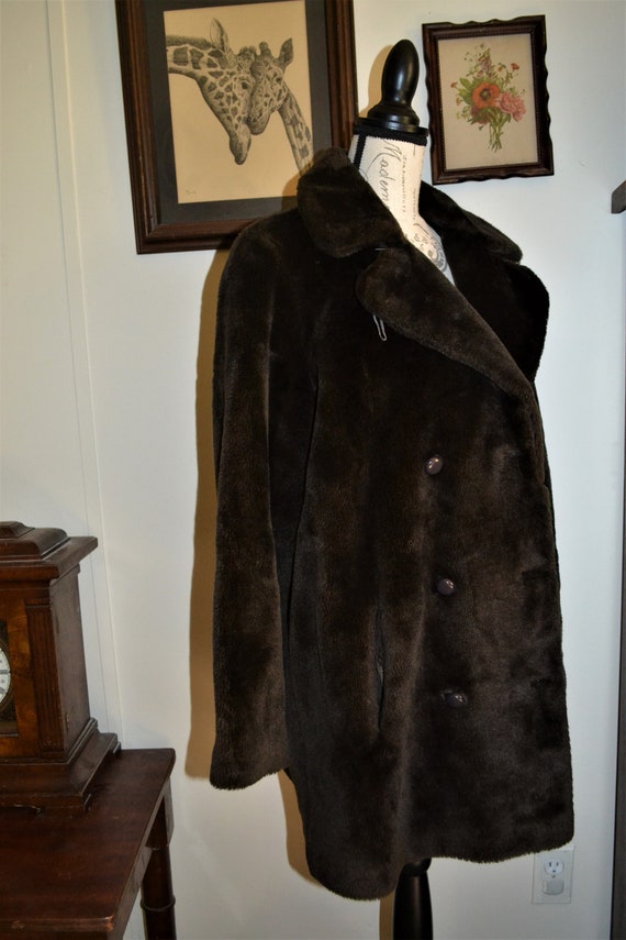 Vintage 60s Herman Kay Faux Fur Coat - image 6