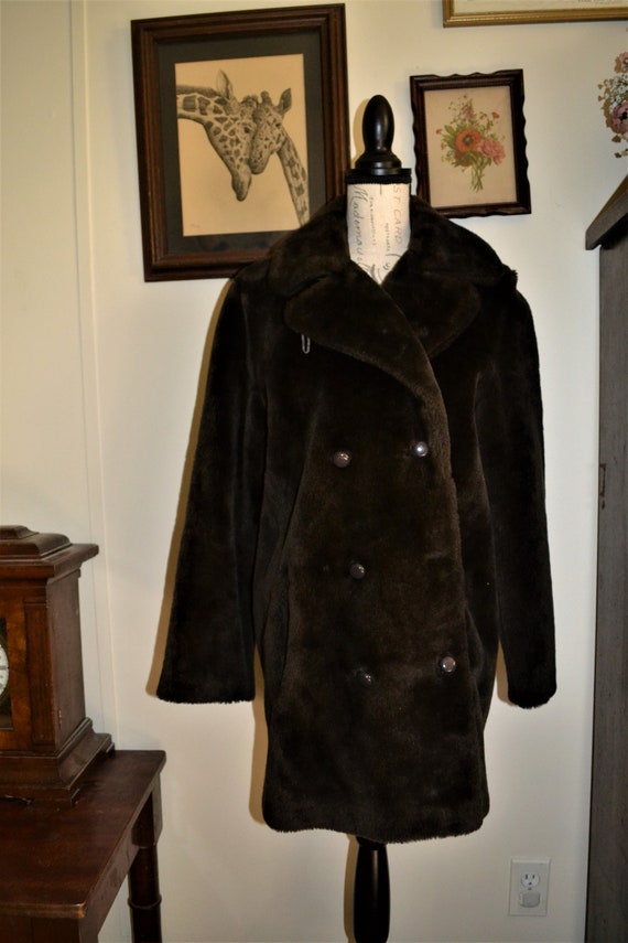 Vintage 60s Herman Kay Faux Fur Coat - image 7