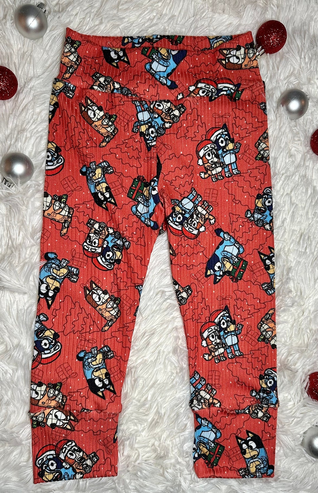 Baby/kids Christmas Bluey Leggings Etsy