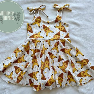 Vestido Rodado - Pikachu Fantasia cosplay egirl(142) no Shoptime