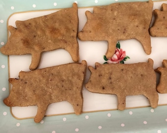 Strawberry Pigs - Devon’s Doggie Delights - Homemade Dog Treats