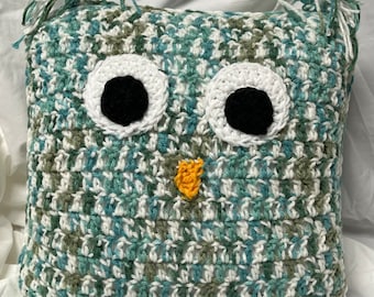 Square Bird Pillow - Enchanted Forest