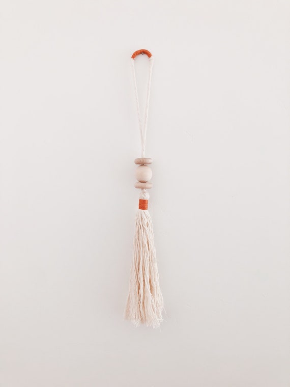 Wood Beaded Tassel Curtain Tassel Etsy