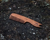 Handcrafted Wooden Beard Comb - Groom in Style with Natural Elegance