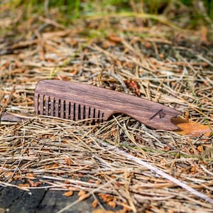 Handmade wooden Beard and mustache comb