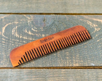 Personalized wooden comb for men!