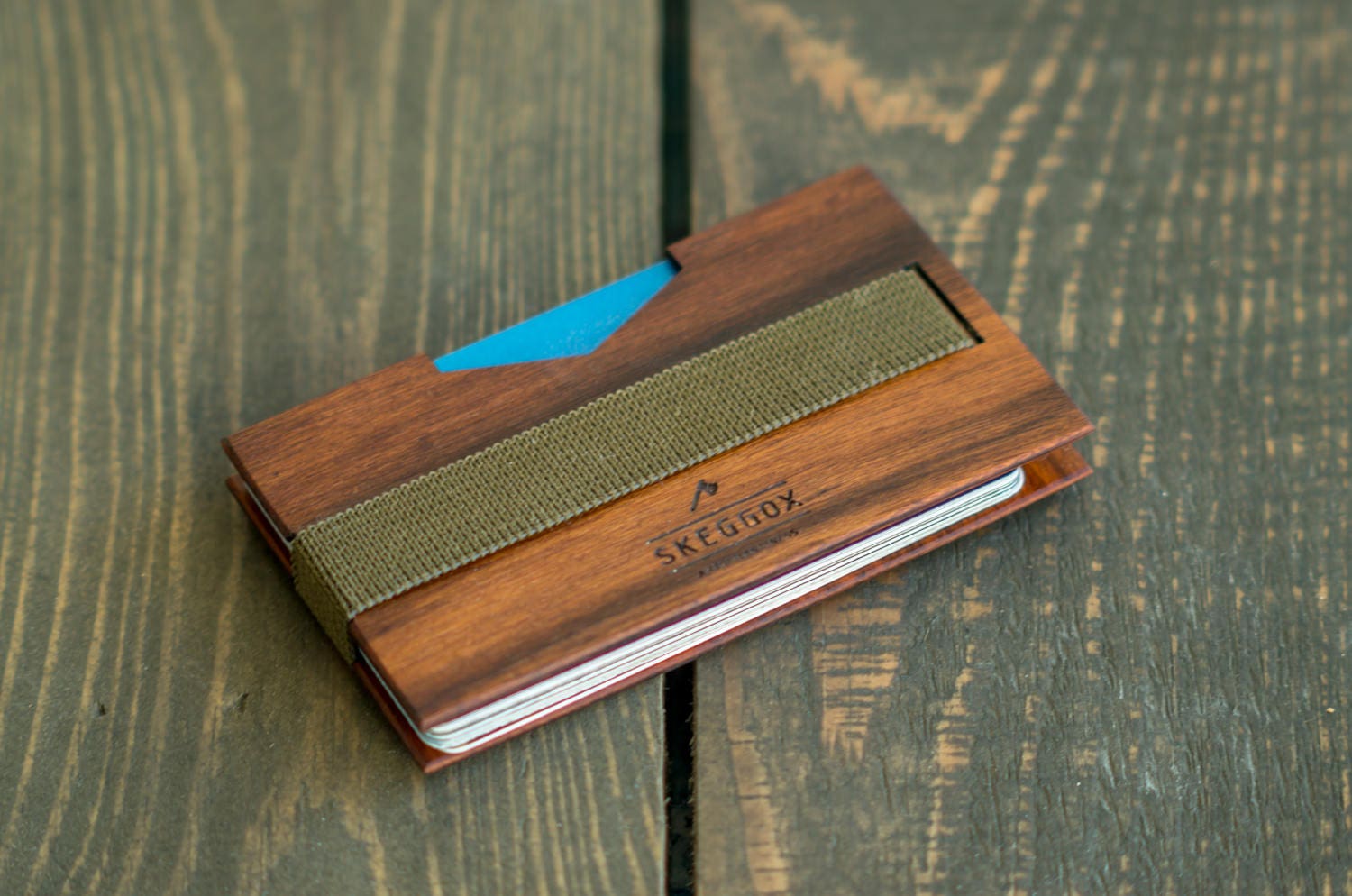 Wooden Wallet and Leather Tray SET Etsy