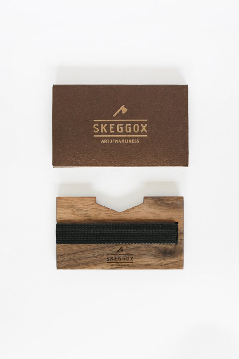 Gift For Men Wooden Wallet Money Clip - 