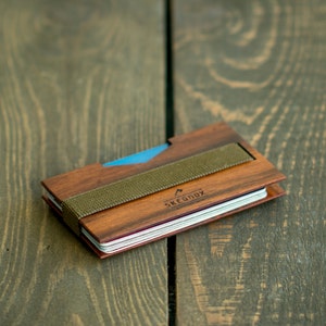 Portafoglio sottile Porta carte di credito Portafoglio minimalista personalizzato Portafoglio con tasca frontale. Cambia il tuo portafoglio in pelle!