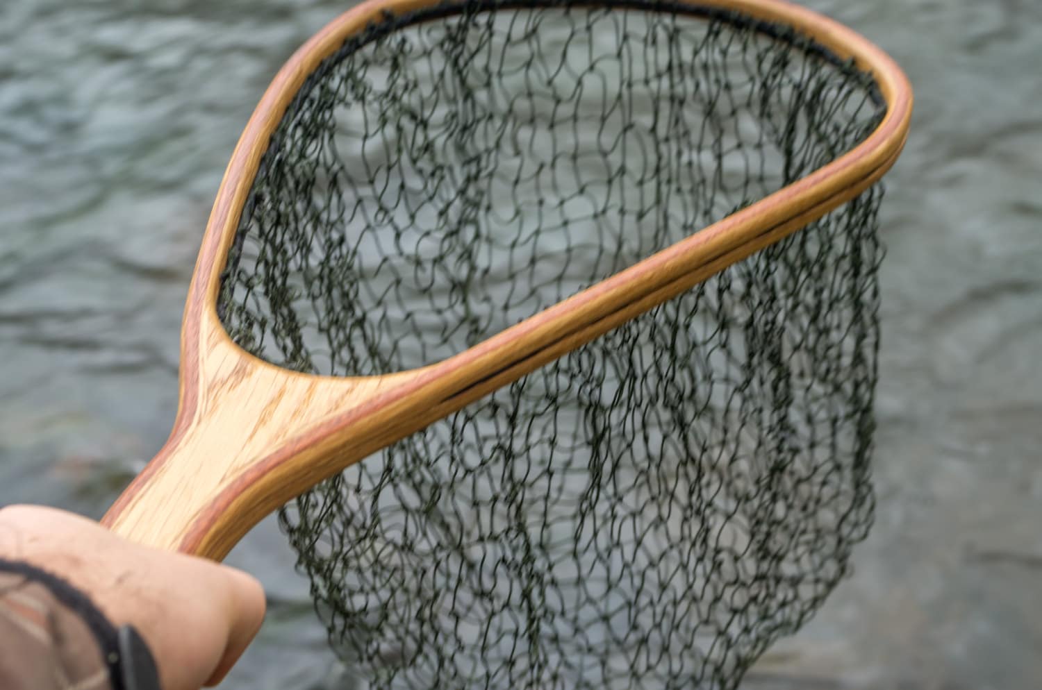 Buy Personalized Handmade Wooden Landing Net, Fly Fishing Net, Trout Net,  Oak and Mahogany Net Online in India 