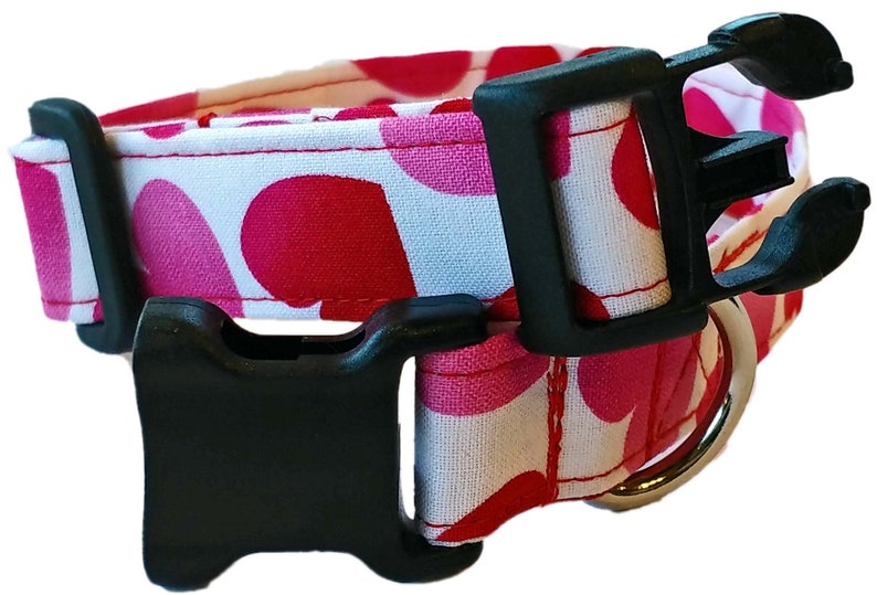 Valentine Dog Collar Valentines Day gift for him her Red Heart Etsy