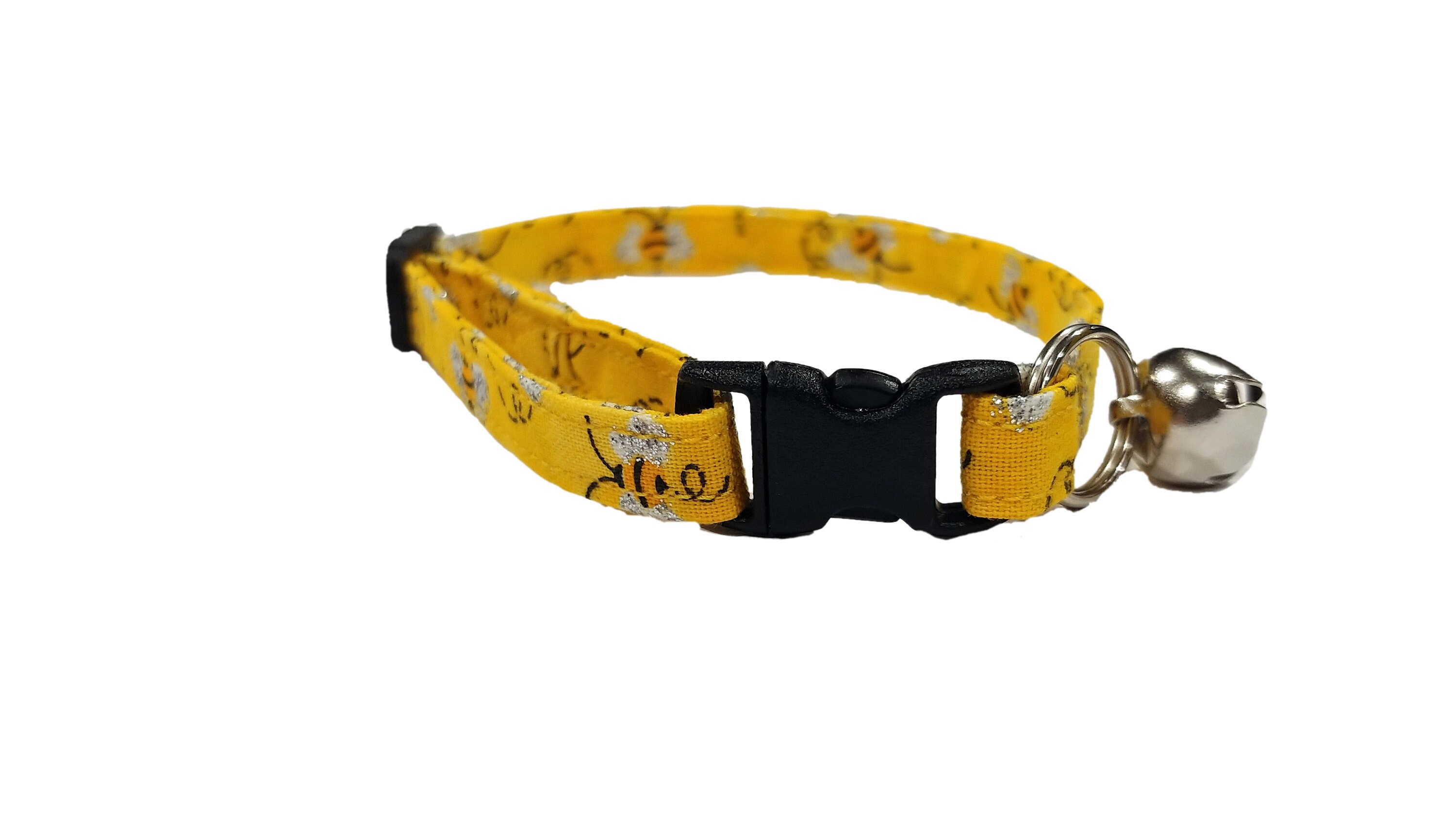 Yellow Bumblebee Cat Collar - Summer Sun Bee buzz Kitten Cotton Break…