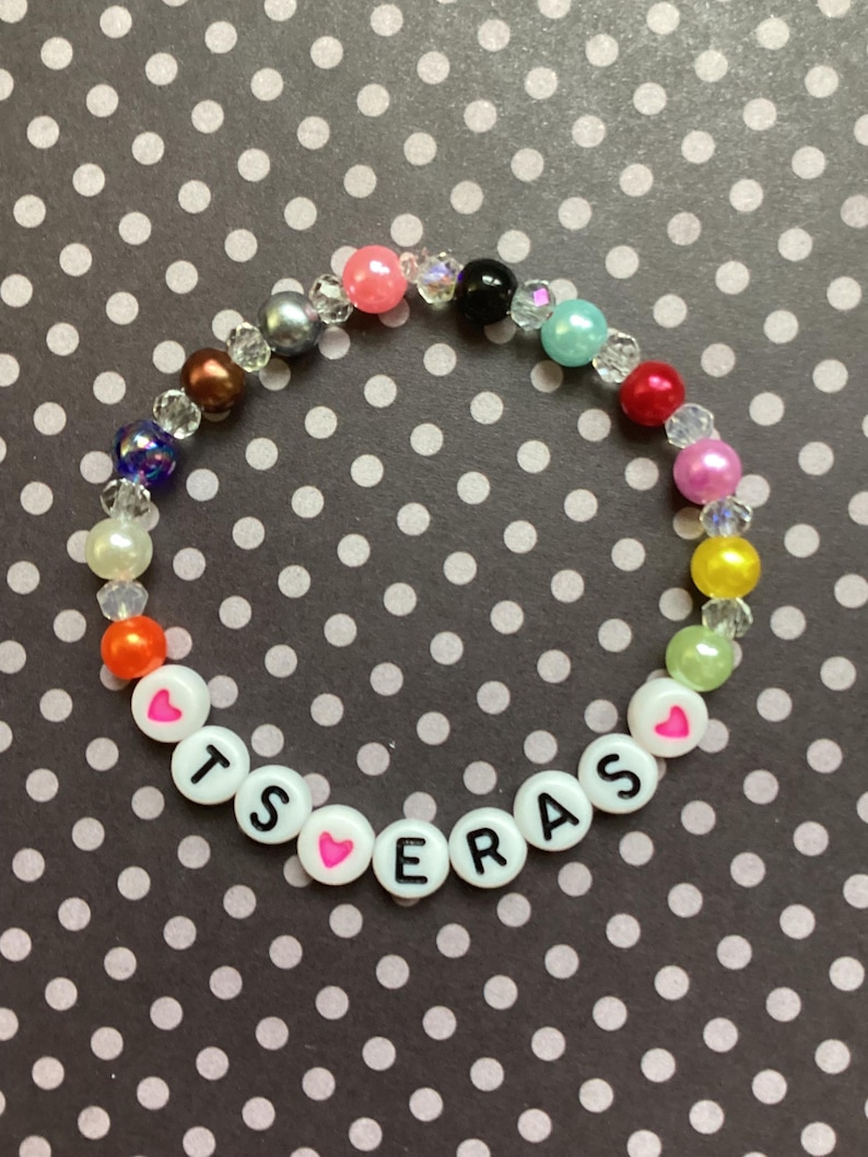 Taylor Swift-Inspired Friendship Bracelet Eras (with text)